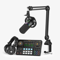 Maono PD200W Hybrid Podcasting Equipment Bundle