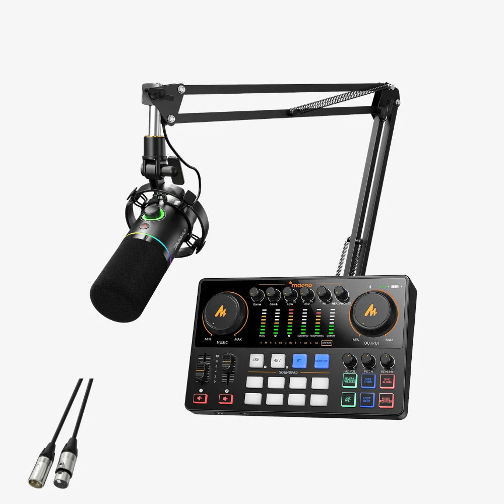 PD200X and AME2 Podcasting Microphone Equipment Bundle