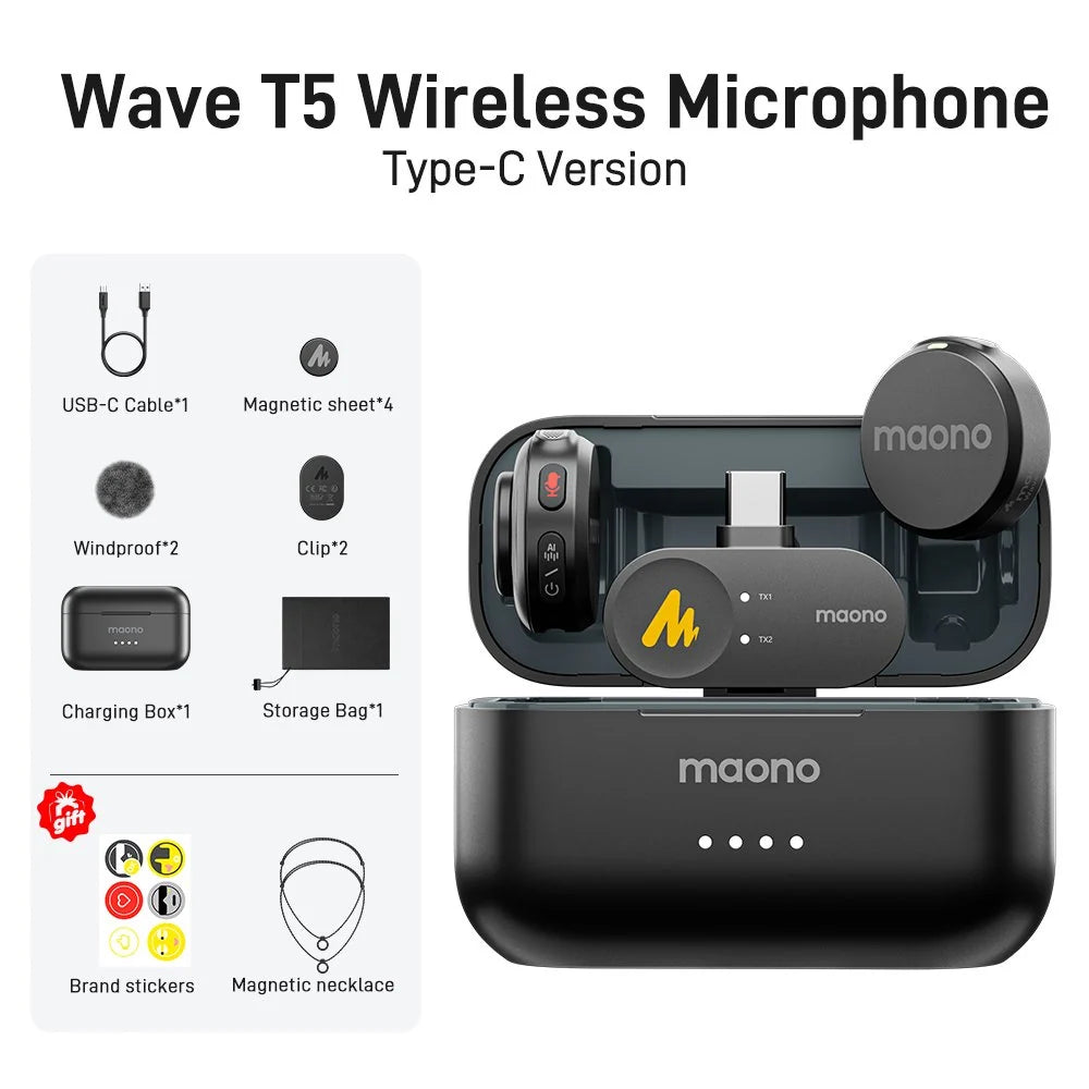 Maono T5 Wireless Microphone